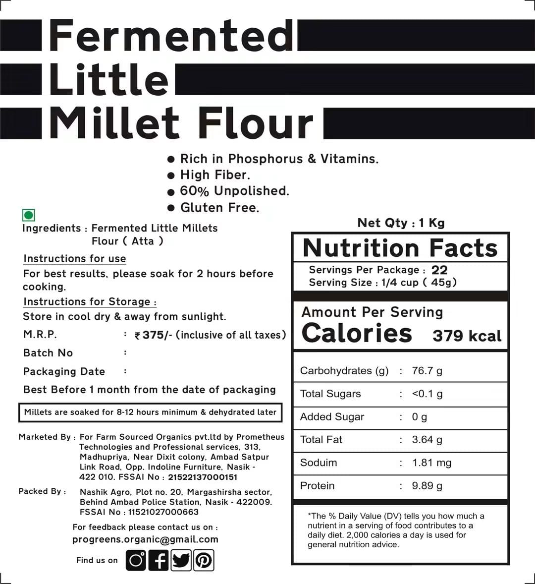 Fermented Little Millet Grain